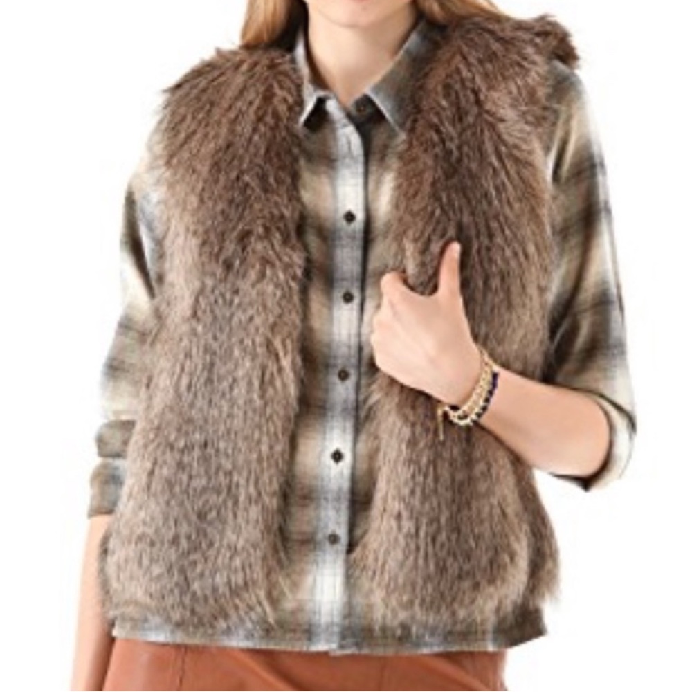 Club Monaco Faux Fur Vest
